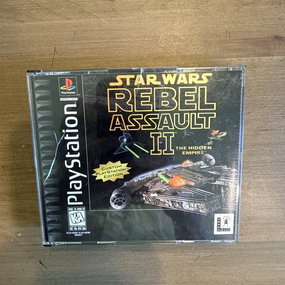 Star Wars Rebel Assault II (PlayStation 1 PS1) Black Label